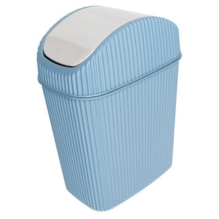 Geen merk tafelafvalbak alythia met zwaaideksel 2,5 liter blauw