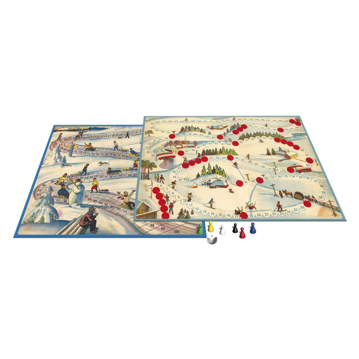 Selecta bordspel spellen van toen - sleetje rijden ski club