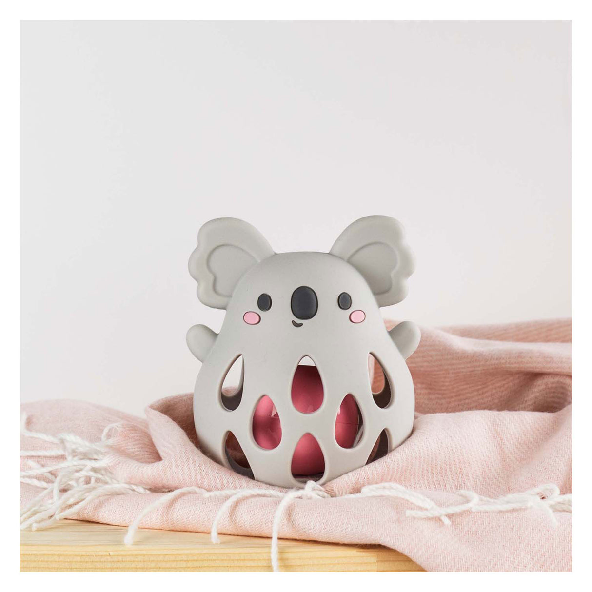 Selecta siliconen rammelaar - koala