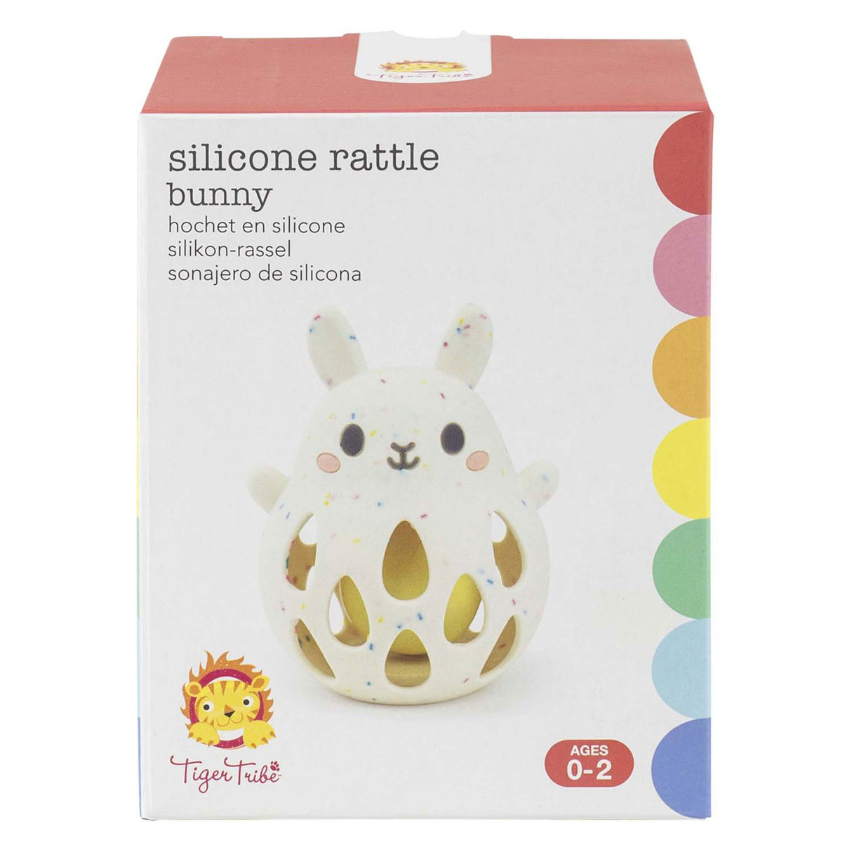 Selecta siliconen rammelaar - konijn