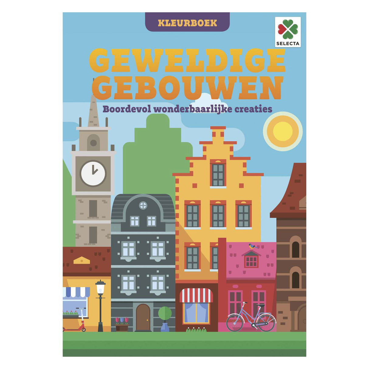 Selecta geweldige gebouwen kleurboek