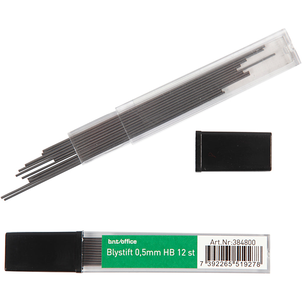 Potlood navulling, dikte 0,5 mm, 24x12 stuk 1 doos