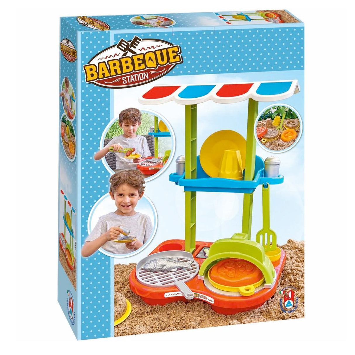 Androni zandbak barbecue station