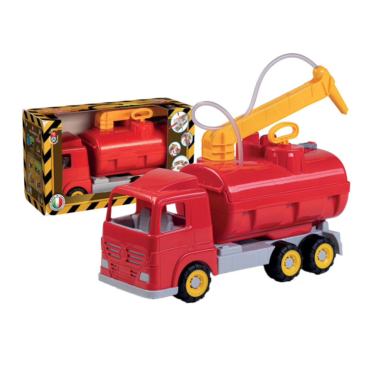 Androni mega brandweerwagen met waterspuit, 50cm