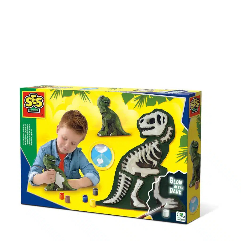 Ses Gieten en Schilderen - T-Rex met Skelet