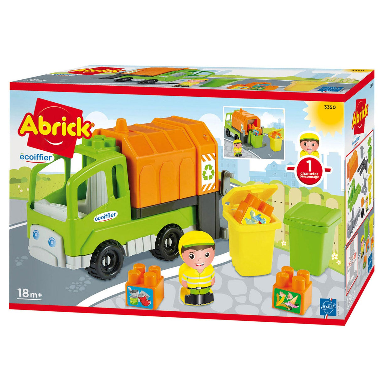 Abrick vuilniswagen met accessoires