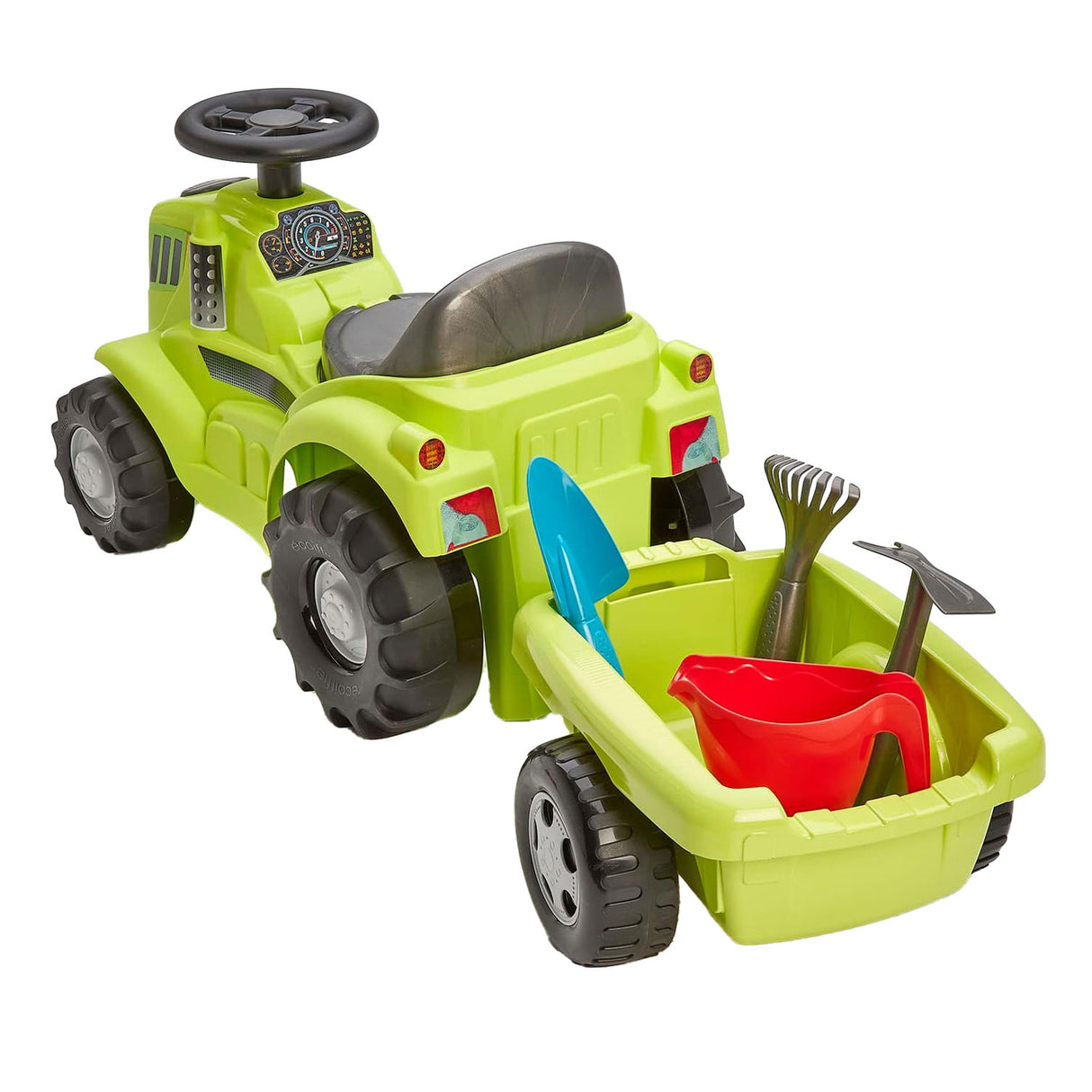 Ecoiffier tractor met aanhanger