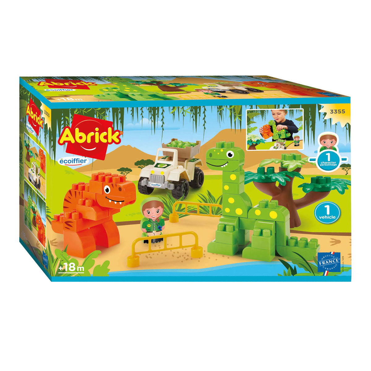 Ecoiffier abrick dino park speelset