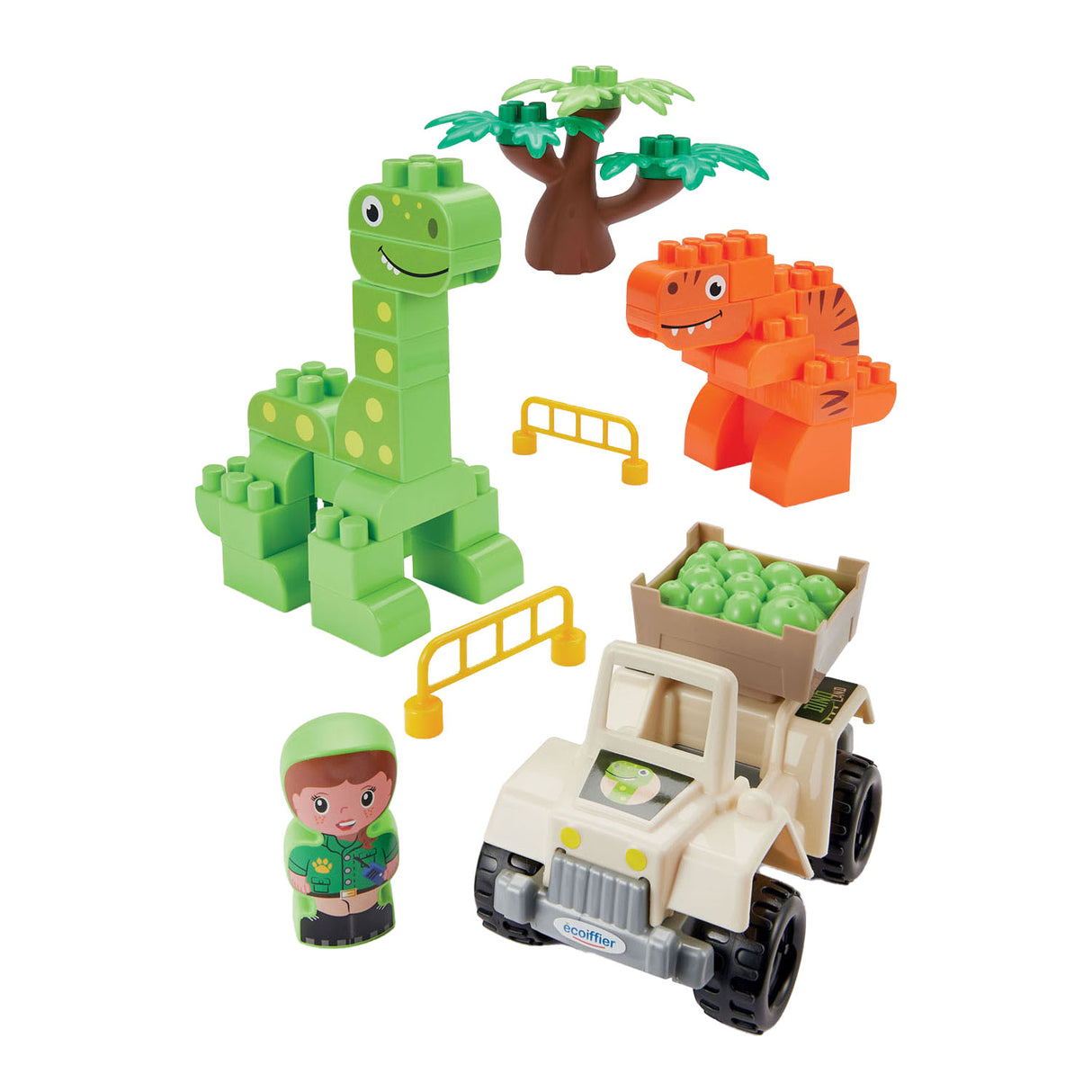 Ecoiffier abrick dino park speelset
