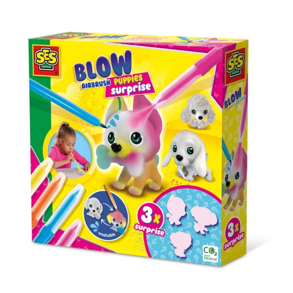 Ses blaas airbrush pennen puppies kleuren