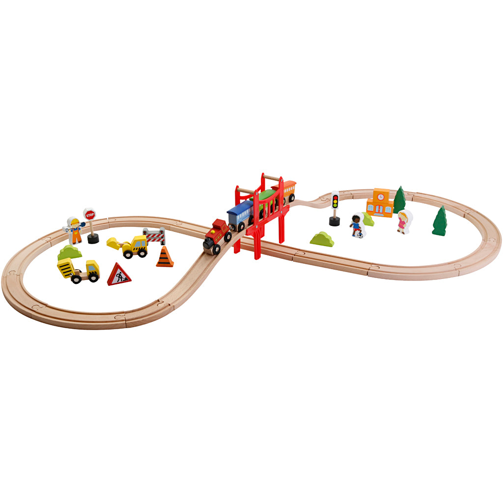 Viga figuur 8 treinset, 39 onderdelen 1 doos