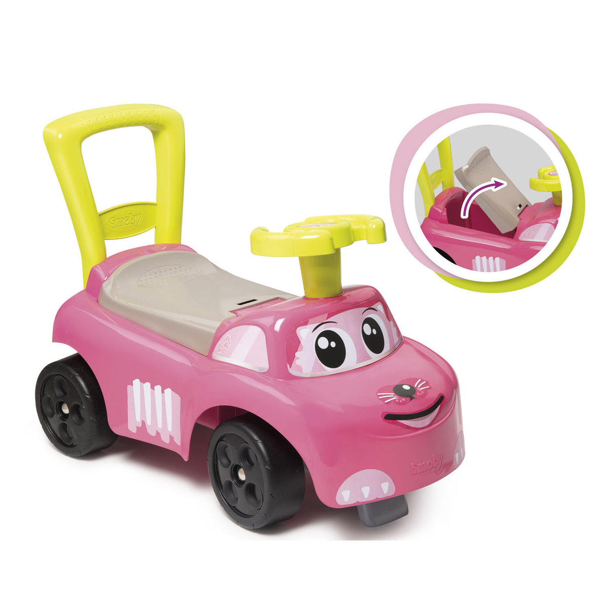 Smoby auto roze