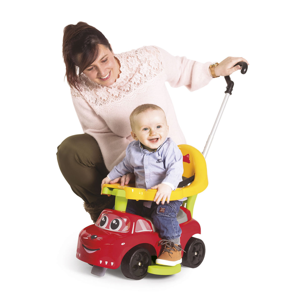 Smoby ride-on auto rood