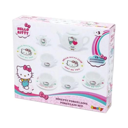 Smoby Hello Kitty Porseleinen Theeset 12dlg.