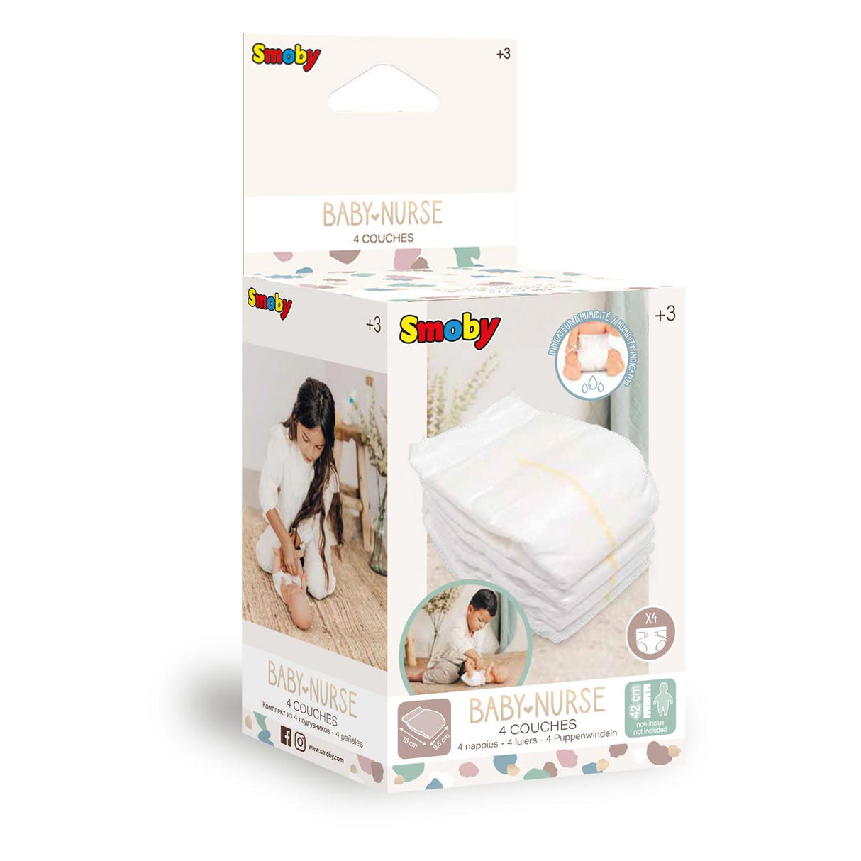 Smoby - Baby Nurse Luiers 4 stuks