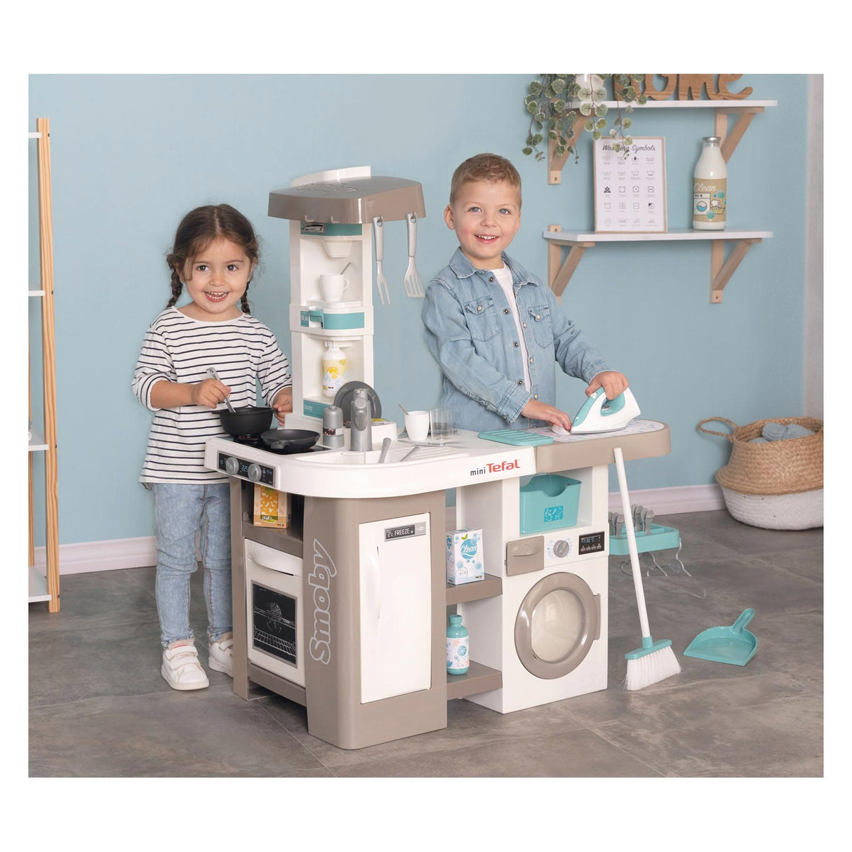 Smoby Tefal Keuken met Huishoudstation 36dlg.