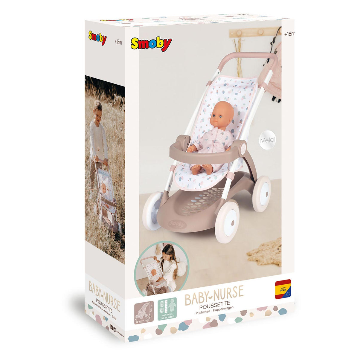 Smoby - Baby Nurse Poppenwagen