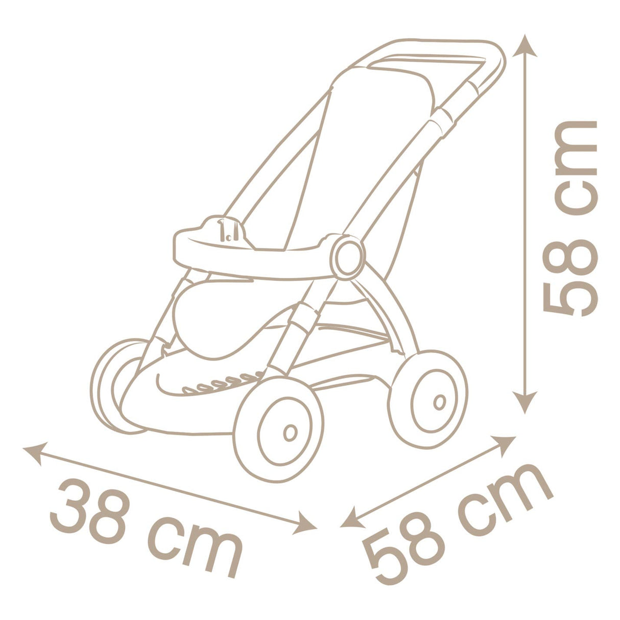 Smoby - Baby Nurse Poppenwagen