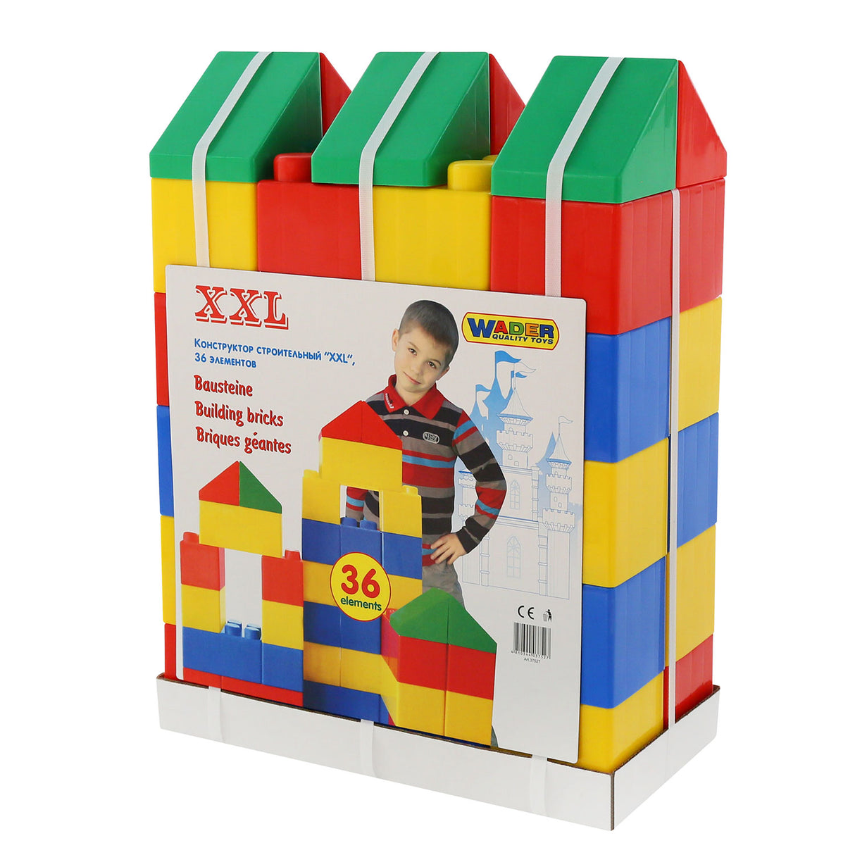 Cavallino bouwblokken xxl, 36dlg.