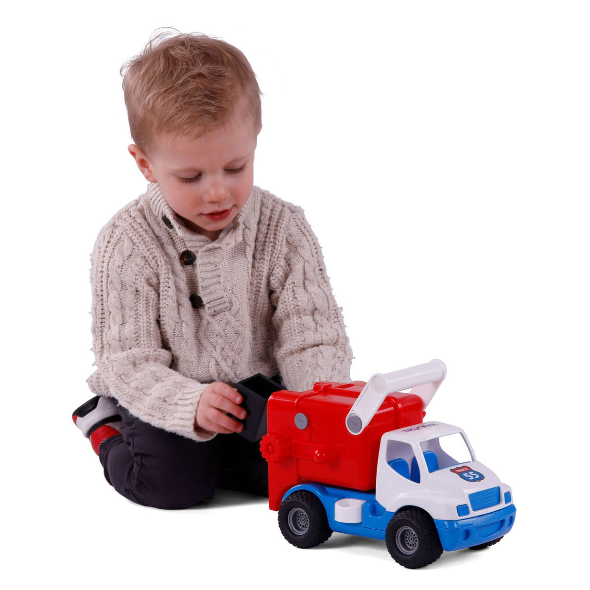 Cavallino grip vuilniswagen met rubberbanden, 29cm