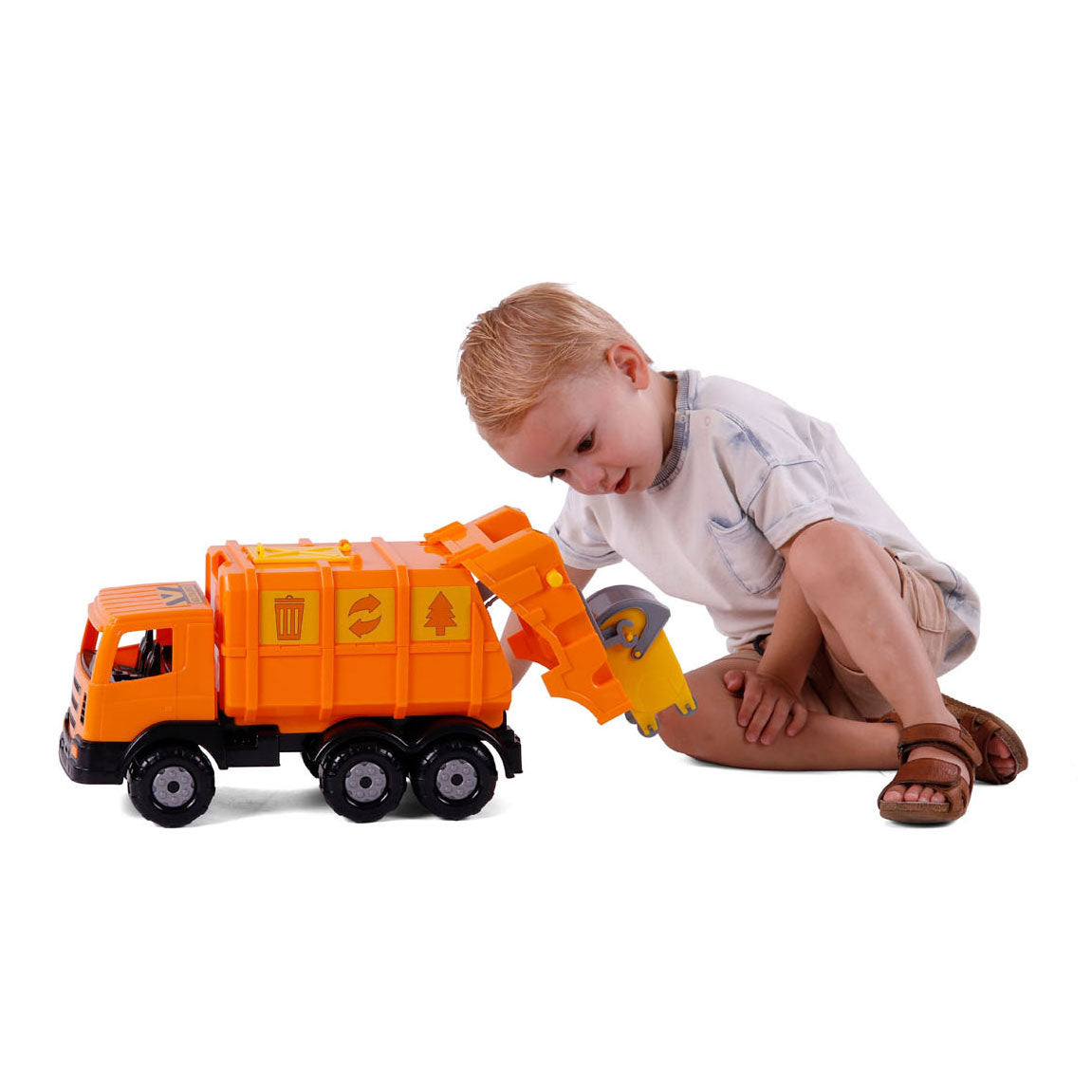 Cavallino xl vuilniswagen oranje, 42cm