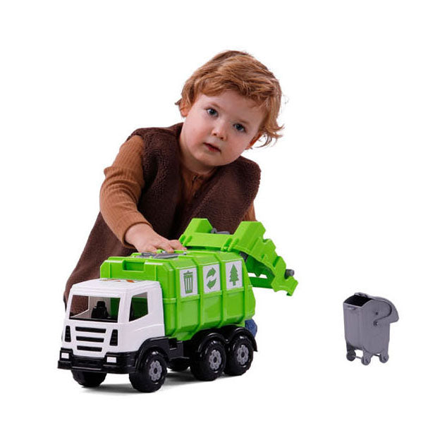 Cavallino xl vuilniswagen groen, 42cm