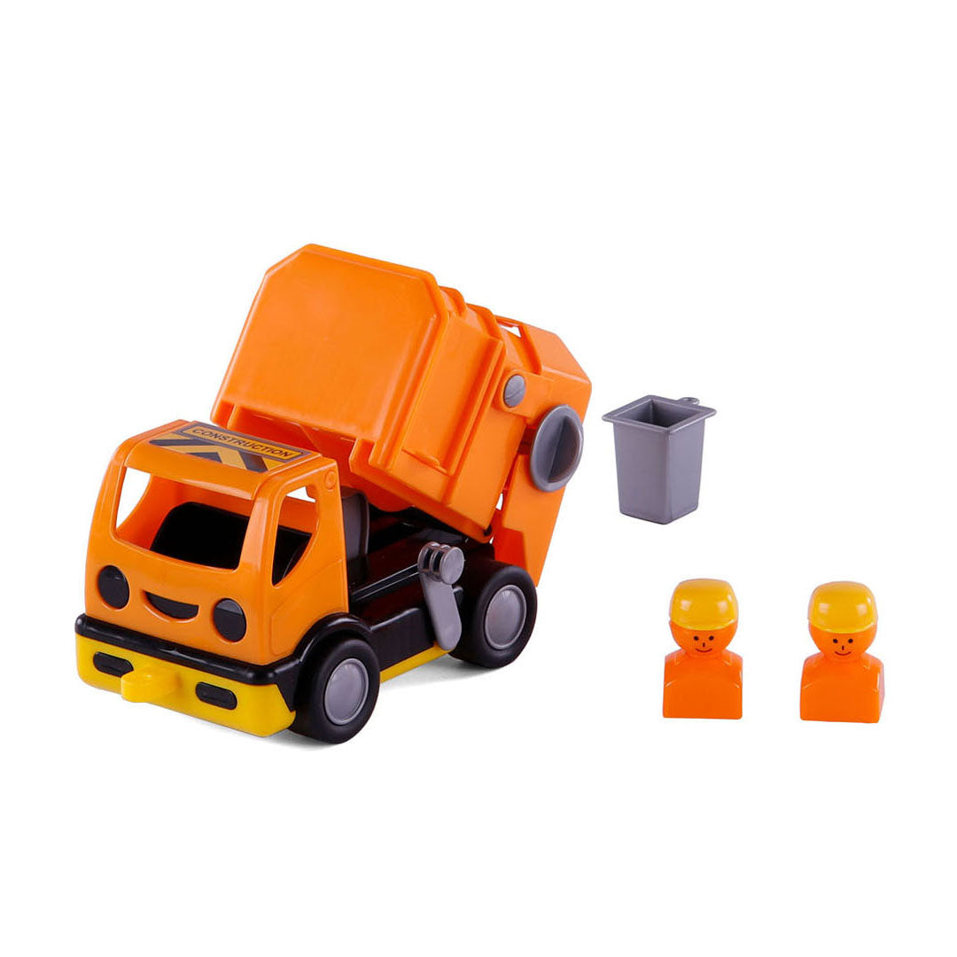 Cavallino mijn eerste vuilniswagen oranje, 19cm