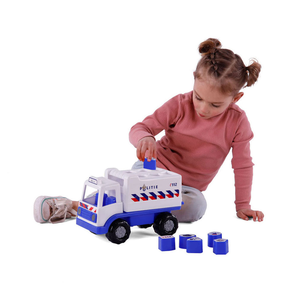 Cavallino politievrachtwagen vormenstoof met 6 blokken, 26cm