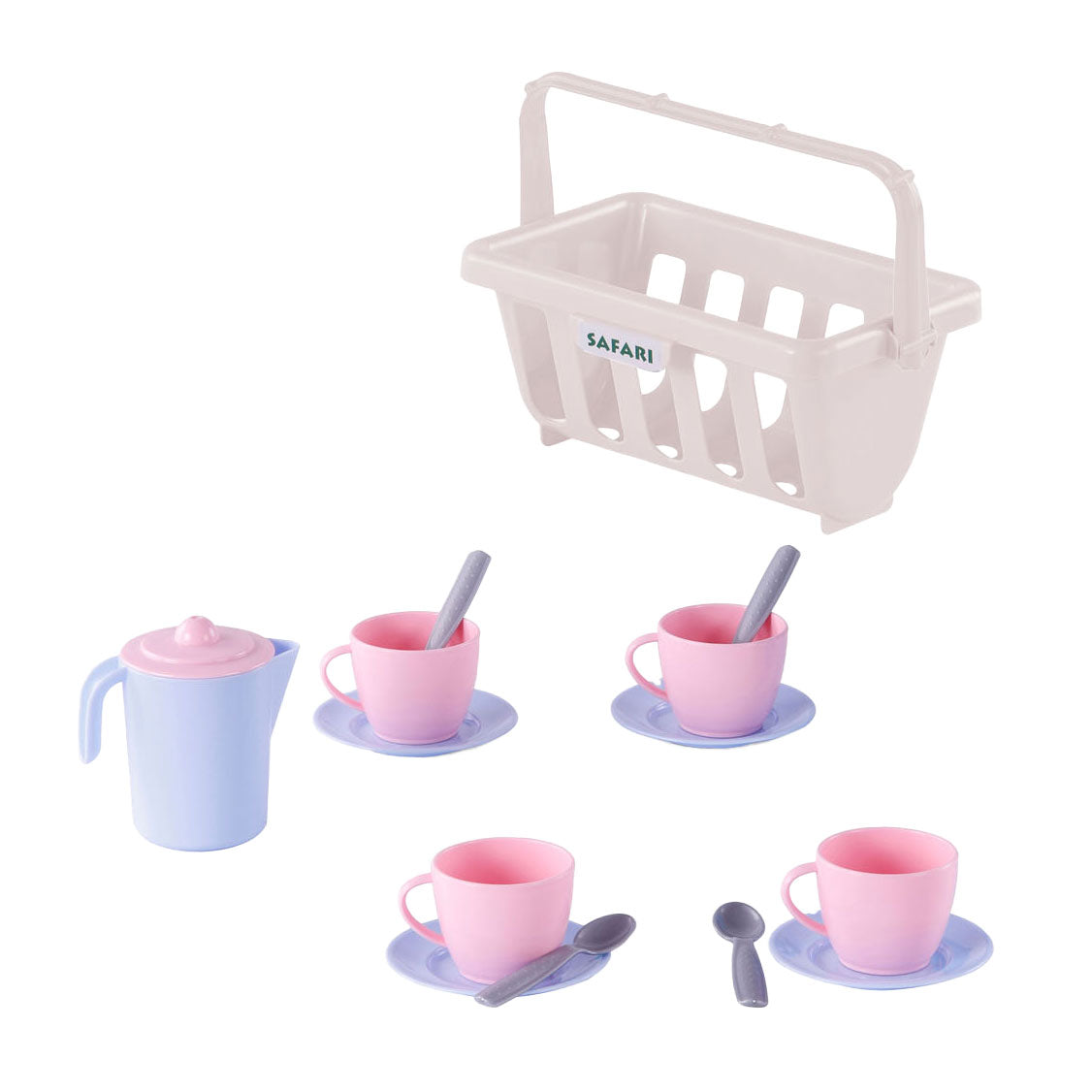 Cavallino servies in mand roze, 15dlg.