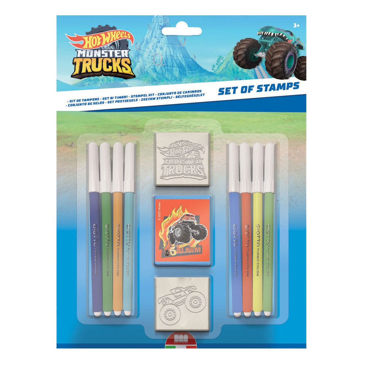 Multiprint hot wheels stempelset, 11dlg.