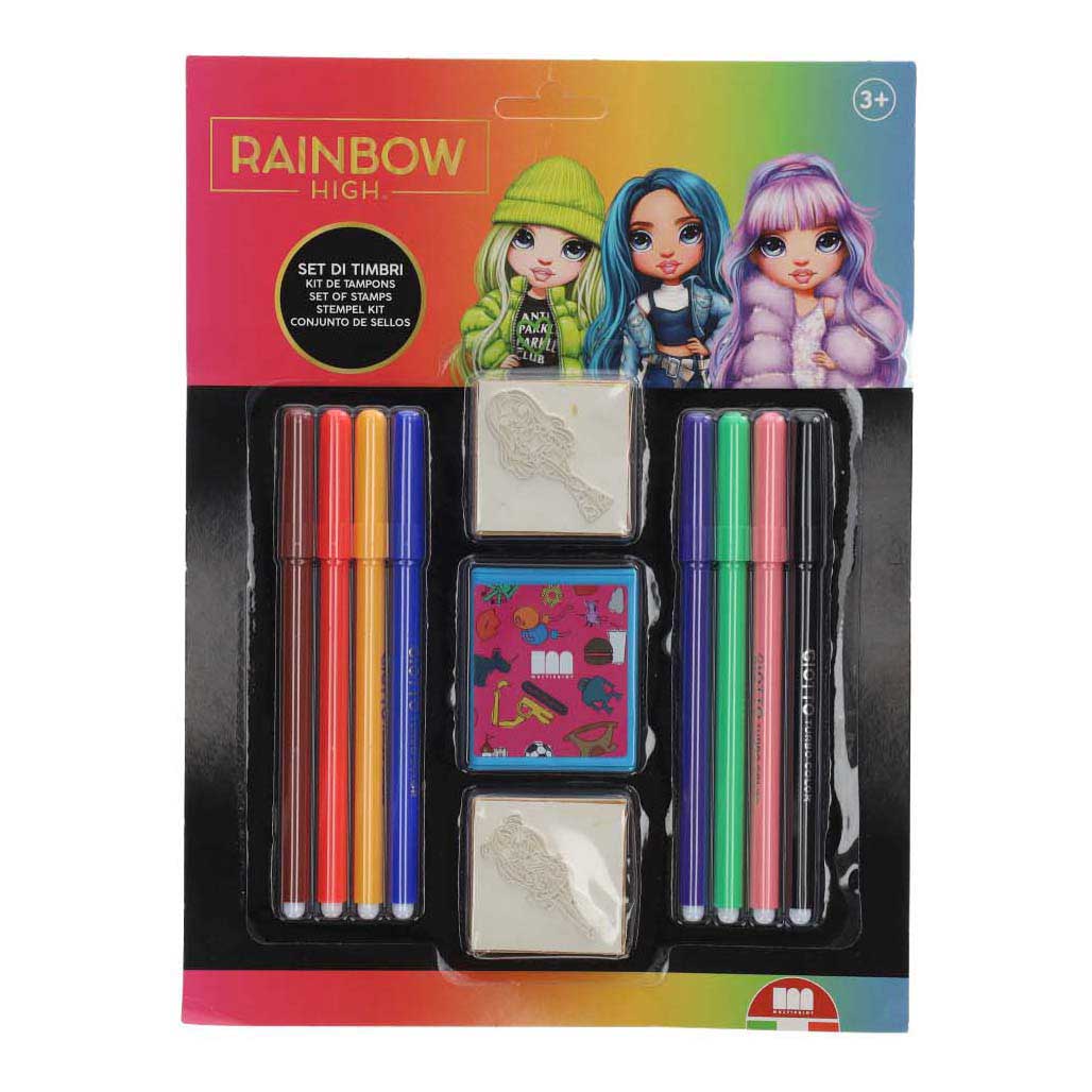 Multiprint rainbow high stempelset, 11dlg,