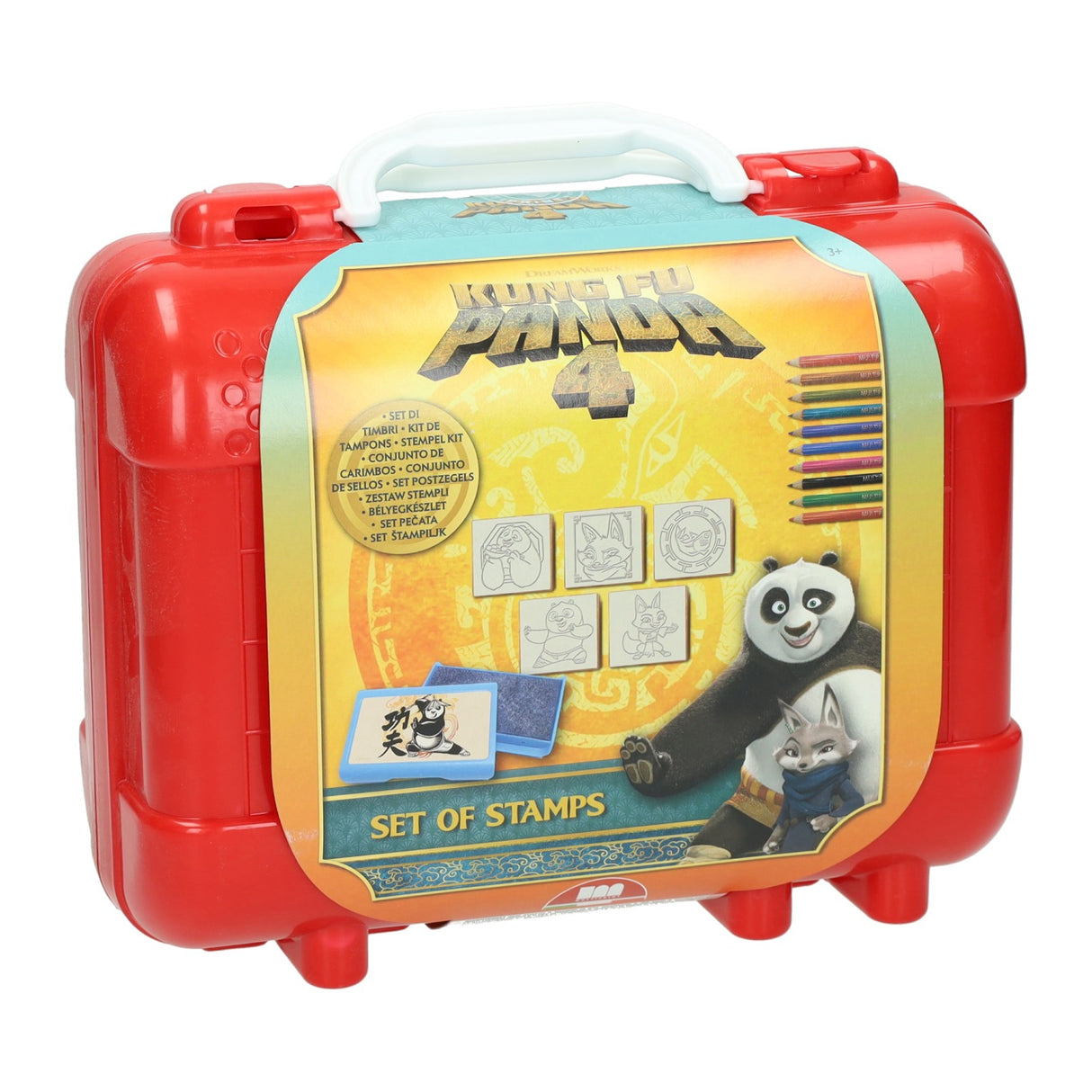 Panda reis stempel- en kleurkoffer