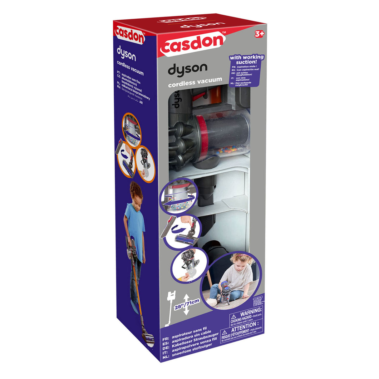 Casdon dyson draadloze speelgoed stofzuiger