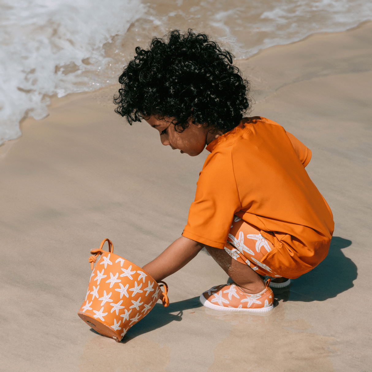 Seastar | oranje strandspeelset