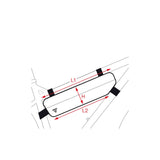 Topeak frametas MidLoader 6L zw, Nylon straps, Zwart