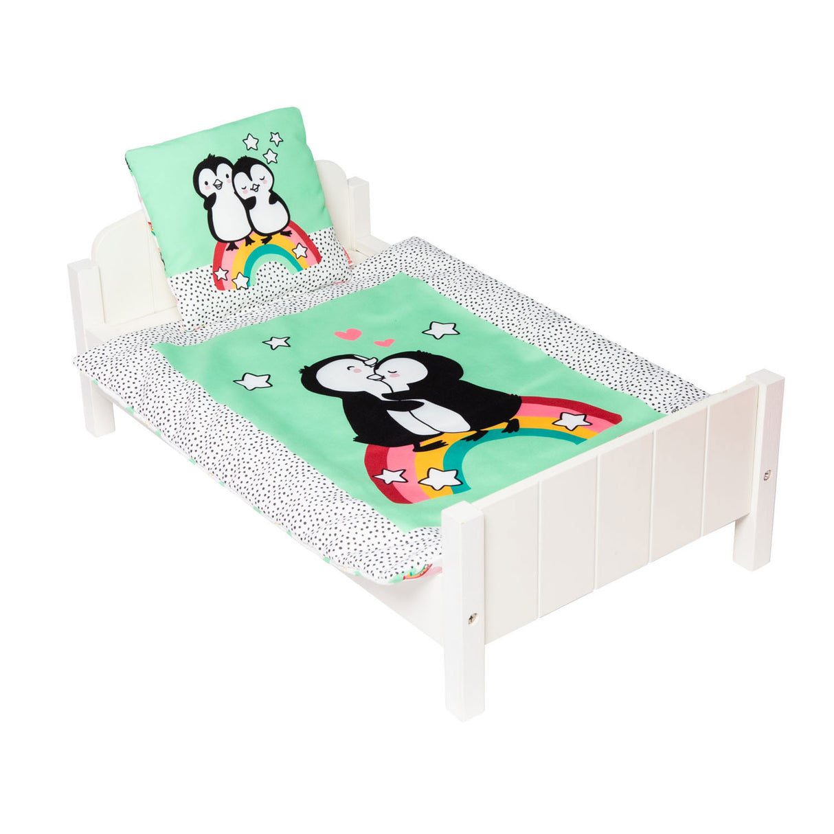 Poppendeken Pinguin met Kussen