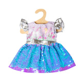 Heless poppenjurk fee en eenhoorn met sequins en kroon, 28-35 cm