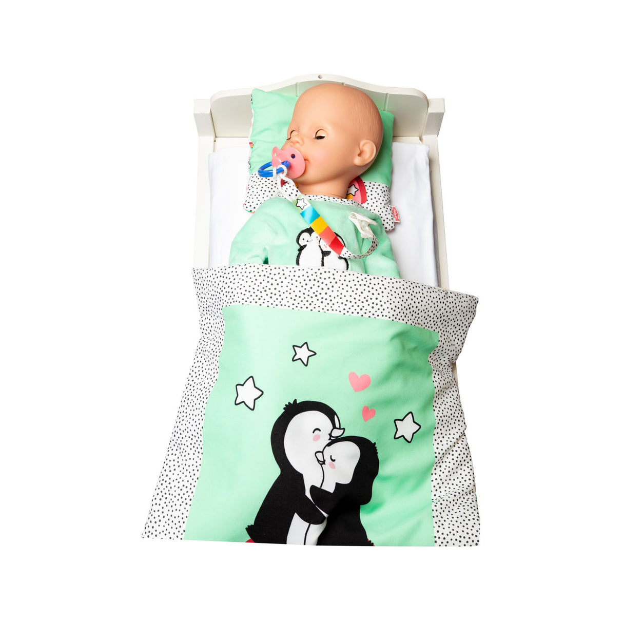 Heless poppenspeen met fopspeenketting