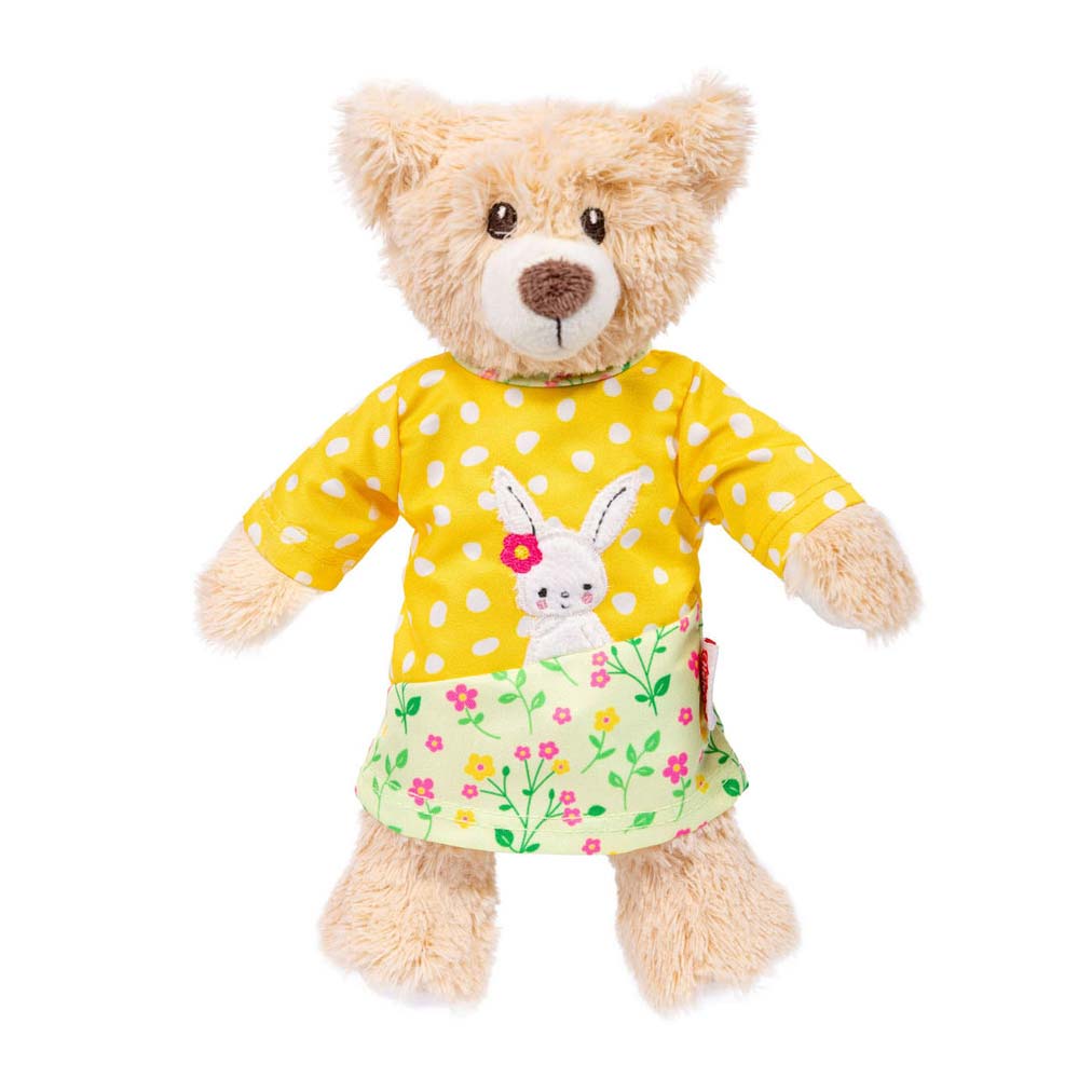 Poppen Tuinbroek met Gestreept Shirt Bunny Lou, 20-25 cm