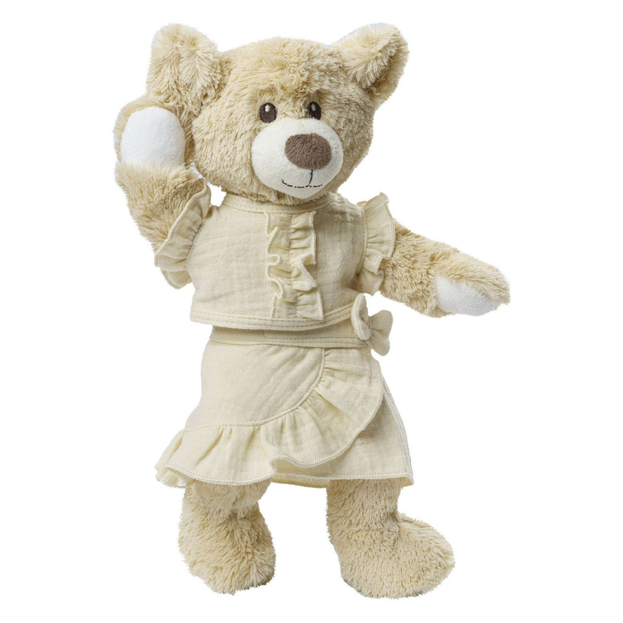 Heless poppen wikkelrok ecru met ruches, 35-45 cm