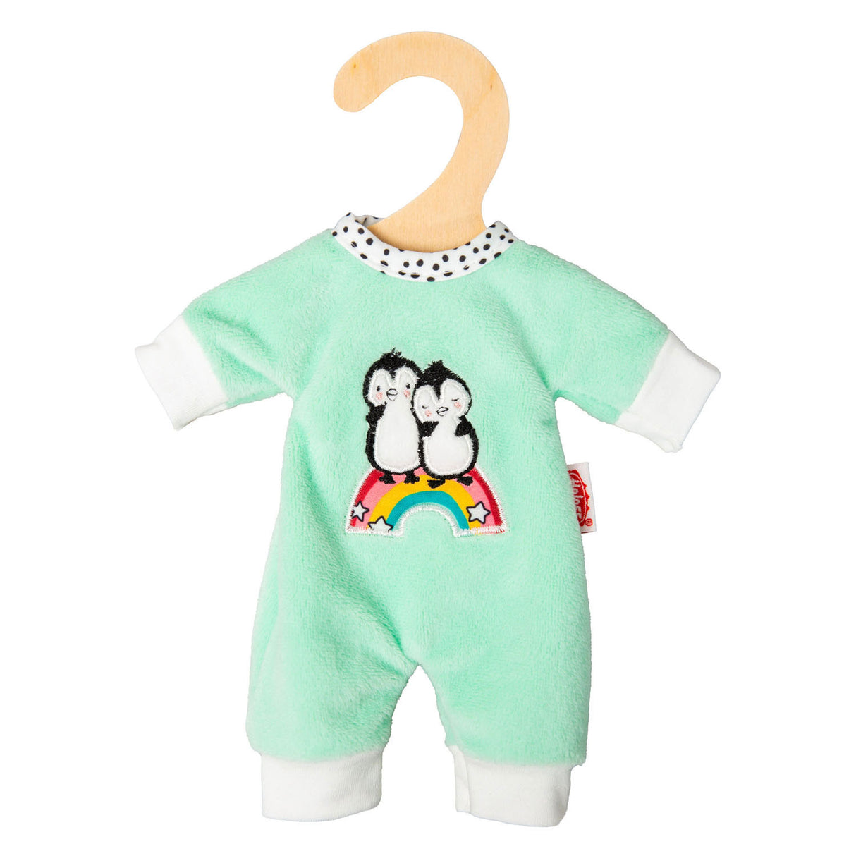 Heless velours poppenrompertje pinguin, 20-25 cm