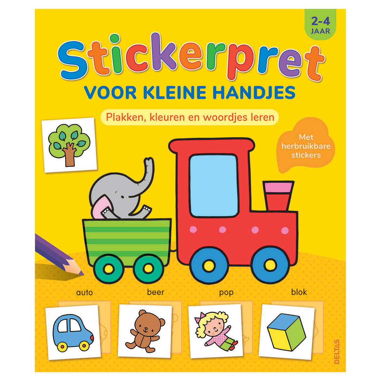 Deltas stickerpret voor kleine handjes, 2-4 jaar