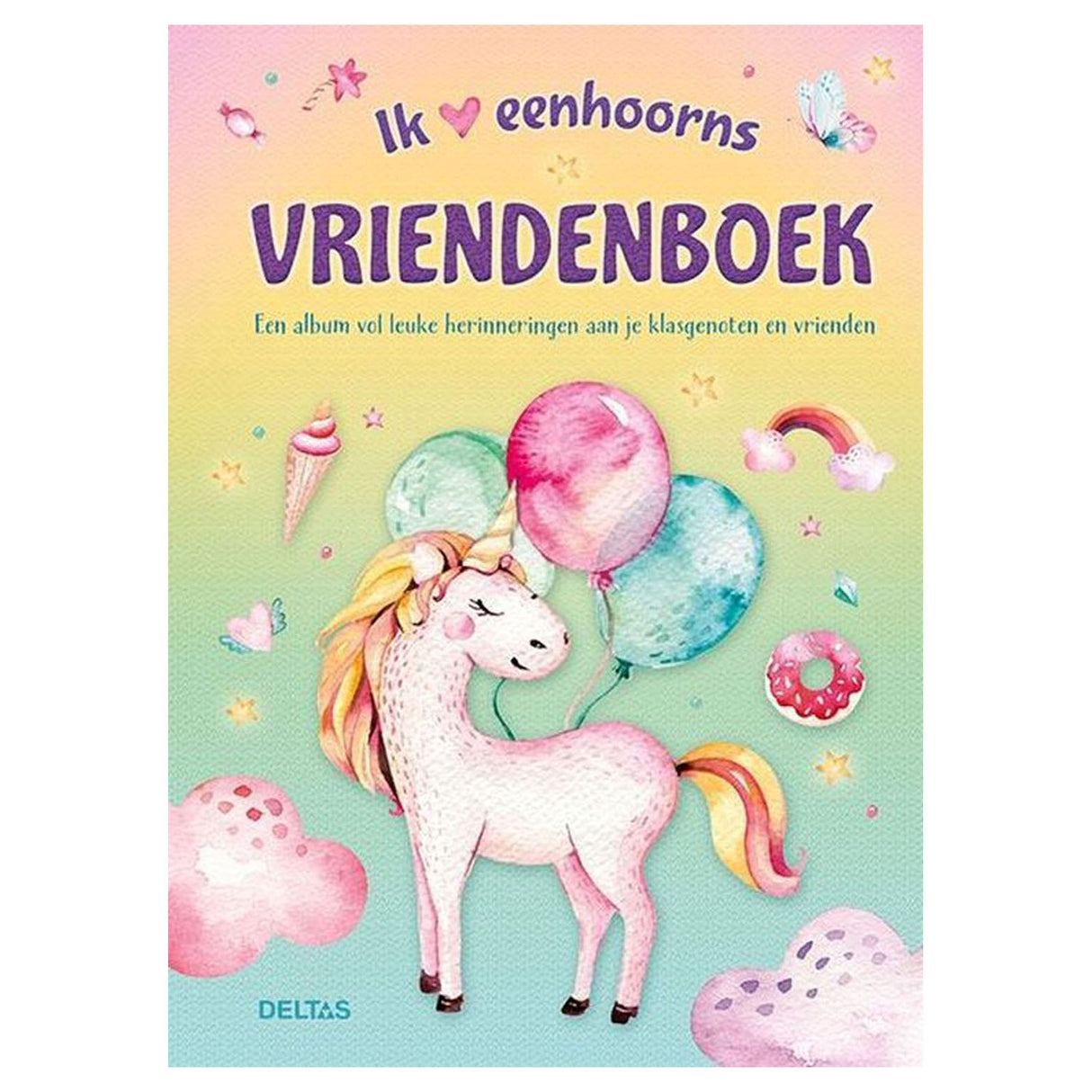 Deltas vriendenboek eenhoorn
