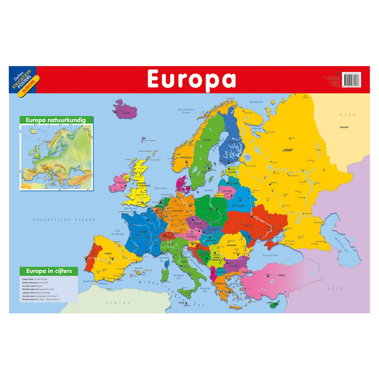 Deltas educatieve poster - europa