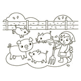 Deltas happy coloring - de dieren van de boerderij