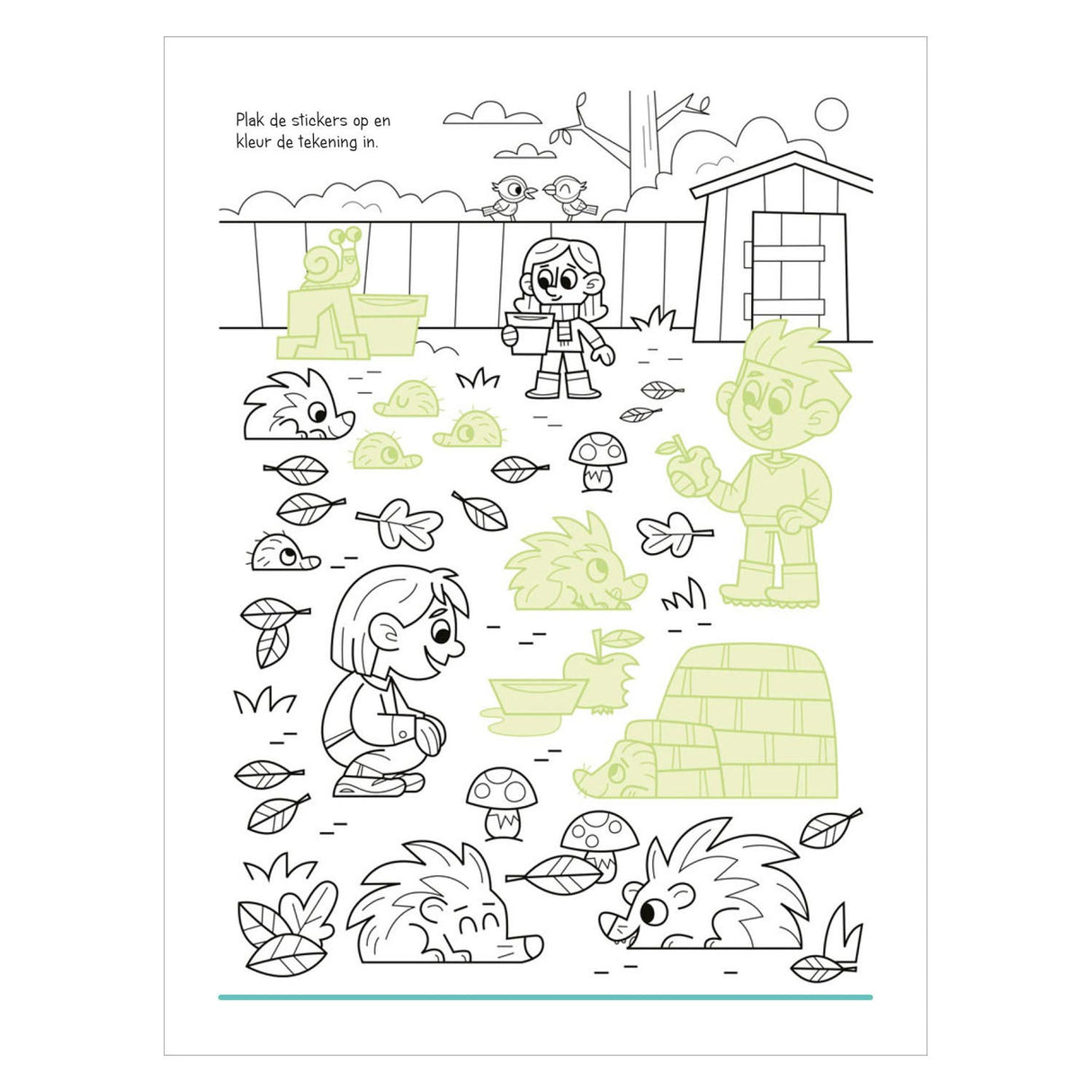 Stickerboek - Dieren in Huis en Tuin