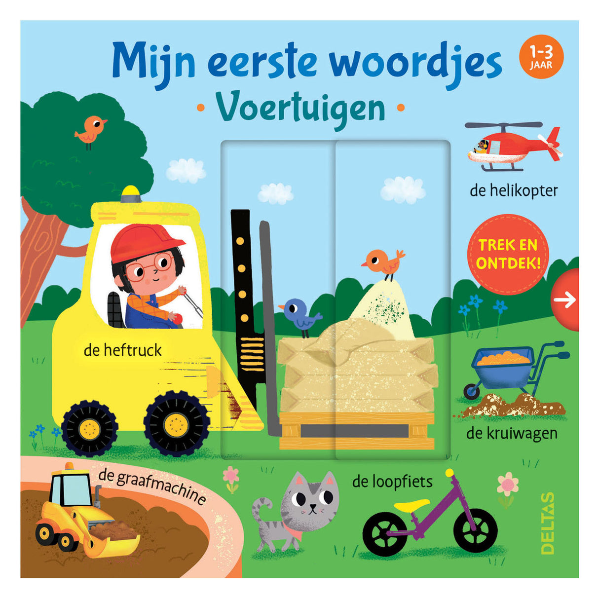 Deltas mijn eerste woordjes kartonboek - voertuigen (1-3 j.)