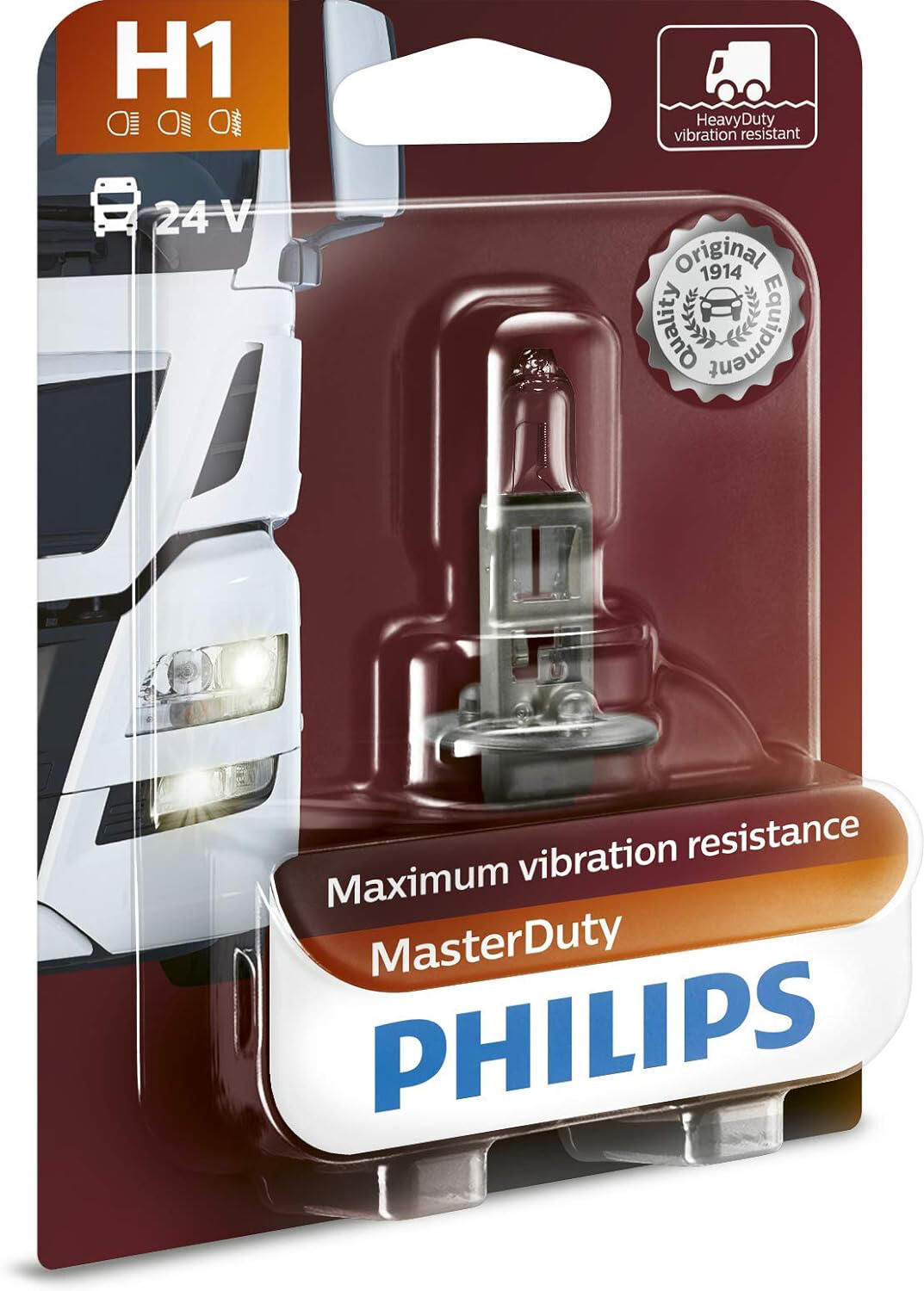 Philips hoofdlamp masterduty shining lamp 24v mb nennleist. 70w