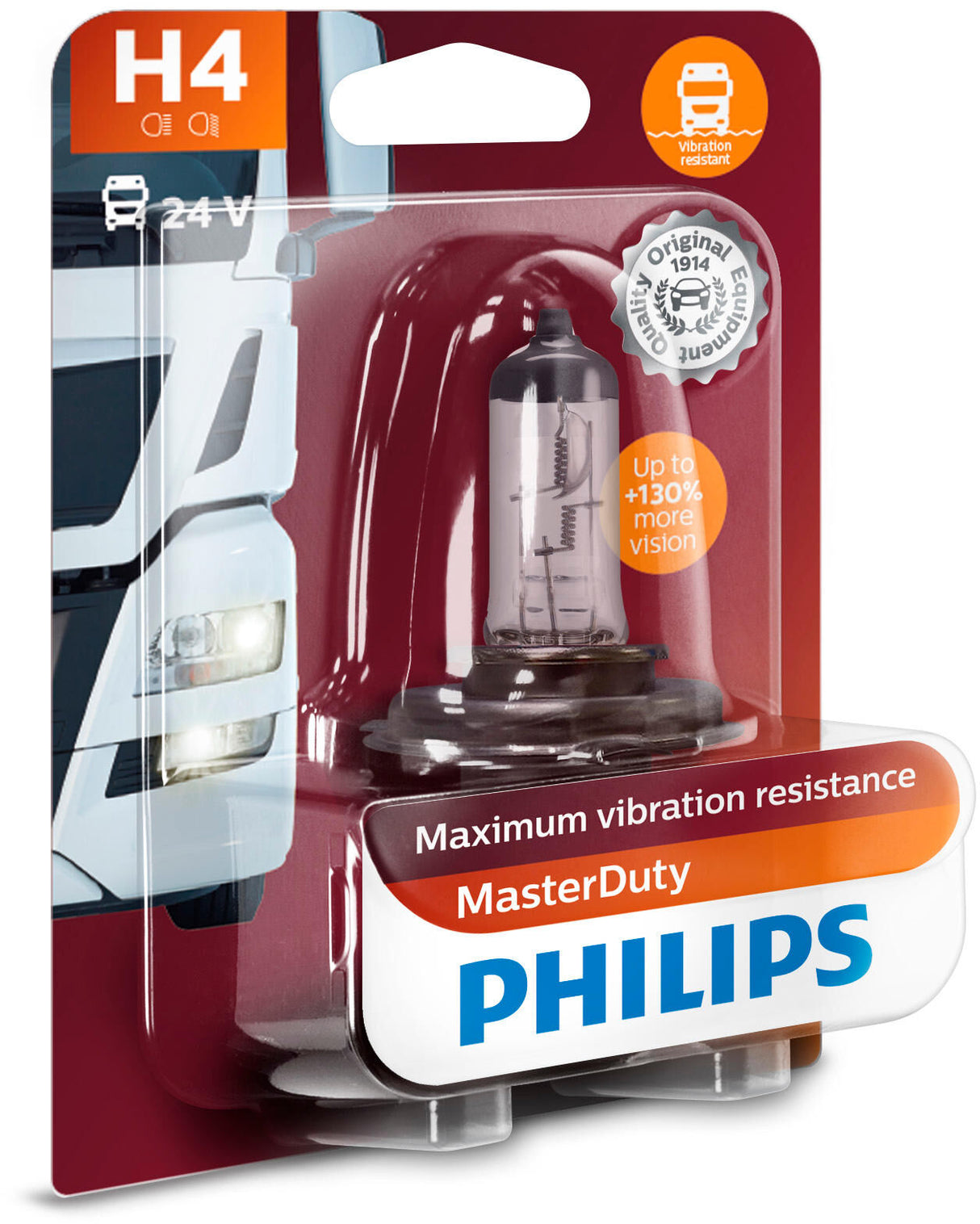Hoofdlamp philips "masterduty shining lamp 24v mb nennleist. 75/70w