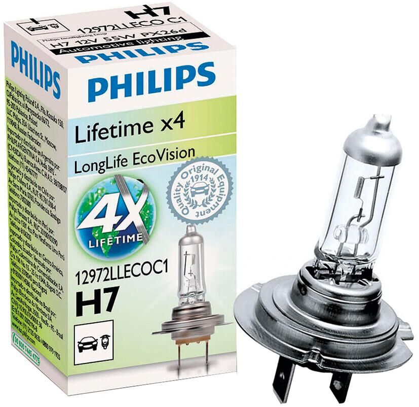 Hoofdlamp philips philips h-7-longlife 12 volt 12972ll